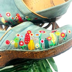 Dansko clogs mules flower sz.39